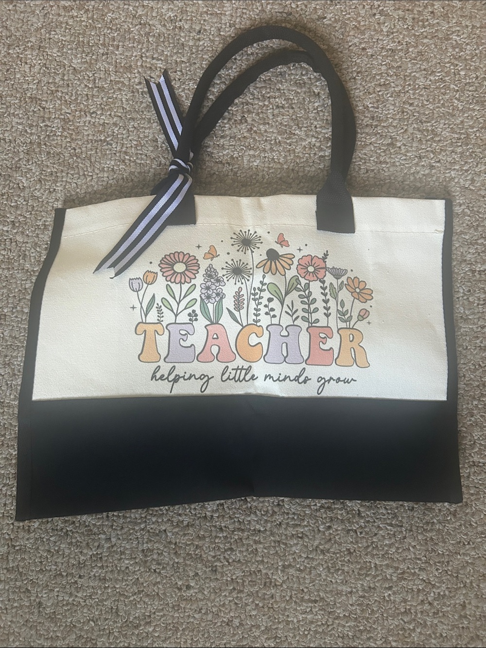 Teacher Canvas Tote
